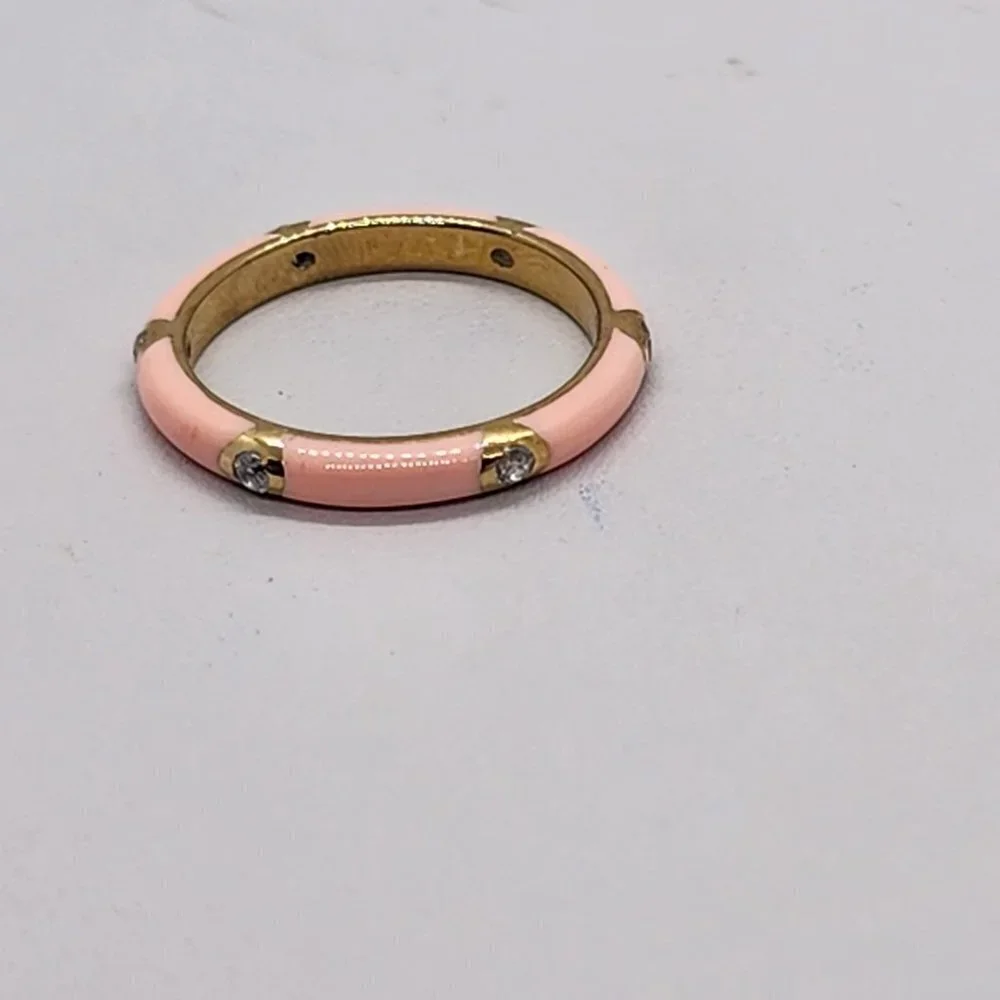 Brand New Sterling Silver 925 Light PINK Band / Ring - Picture 4 of 5